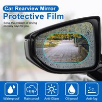 2 x rétroviseur de voiture étanche anti-buée film anti-pluie fenêtre latérale verre films 175 * 200mm