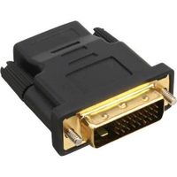 Adaptateur HDMI-DVI HDMI A femelle à DVI mâle Contacts dorés YY55