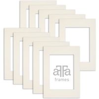 aFFa frames Passe Partout | Tapis D'image Minimaliste Pour Exposer Vos Photos, Posters | Carton, Crème, 29,7x42 cm | Ensemble de 10