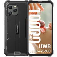 Blackview BV8900 Pro Smartphone Robuste 16Go + 256Go 6.5" 64MP IP68 Telephone avec UWB 10000mAh 33W GPS NFC Double SIM - Noir