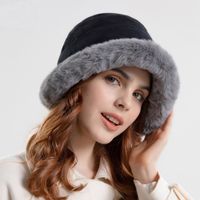 Chapeau d'hiver Tendance pour Femmes, Large Bord, Bonnet de Pêcheur Ample et Chaud, Casquette Hiver Quotidien pour Femme - Noir