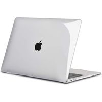 TECOOL Coque MacBook Air 13 Pouces 2021 2020 2019 2018 A2337(M1) A2179 A1932, Étui Rigide de Protection, Transparent