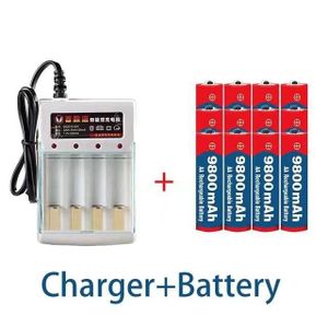 CHARGEUR DE PILES 1.5VAA9800 12 VOITURE-Batterie alcaline Rechargeab