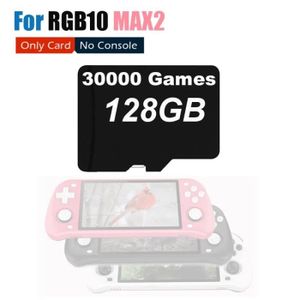 CONSOLE PSP Carte de jeu 128G 30000 - Carte SD pour console de jeu, Max2 TF, RGB10 max 2, FBA, N64, PS1, CPS, NEO GEO, GB