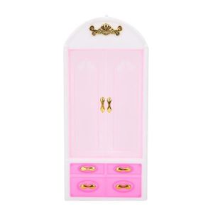 petite échelle Armoire Avec Teddy Maison de Poupées Miniature