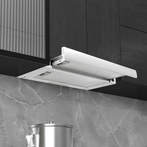Lia Hotte Aspirante Incorporee 480 M H Aluminium Acier Inoxydable Achat Vente Hotte Cdiscount