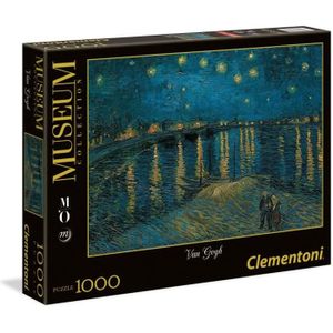 PUZZLE Clementoni - Puzzle Van Gogh Nuit étoilée sur le R