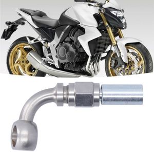 DURITE DE FREIN JIN-4 pièces 75 ° moto tuyau d'huile de frein ligne Banjo raccord en acier inoxydable M10 pour Ducati