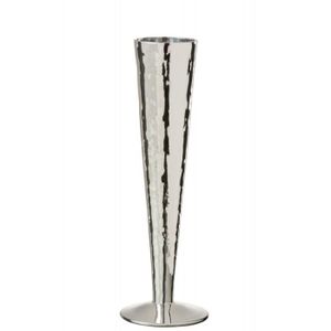 Coupe à Champagne Flute à champagne en verre irrégulier argent H23cm