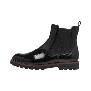 Bottines femme vernis noir Cdiscount