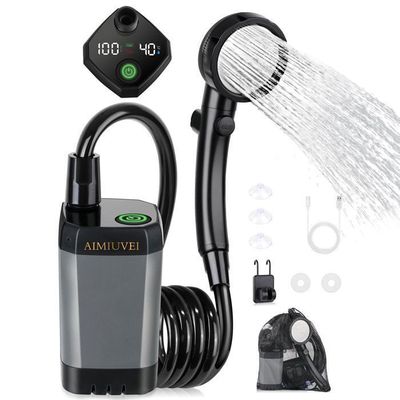 Douche de camping - Aufun - Portable - Batterie 2200 mAh - Débit 3L/min - Câble 2m - Jardin