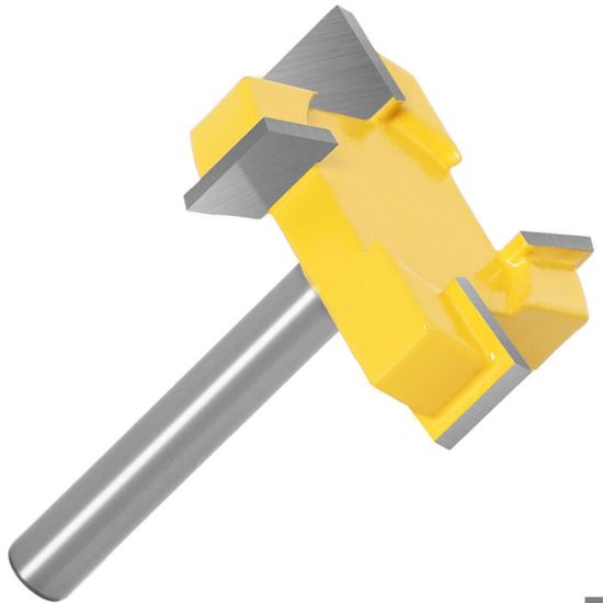 Fraise à Bois D'ébauchage Pour Défonceuse CNC - Tige 1/4", 2+2 Plaquettes Carbure, Neuve XCAN