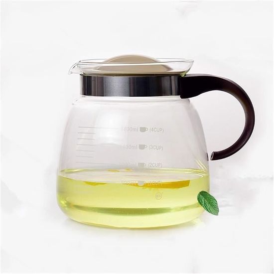 1000ml Théière En Verre Borosilicate Avec Bobine De Filtre En Amovible