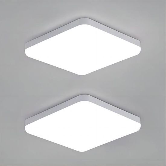 Plafonnier LED Aufun 72W - Blanc 6000K - IP44 Étanche - Pour Salle De Bain Et Cuisine