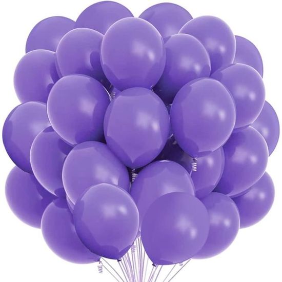 50 Pièces Ballon Violet, Ballons Anniversaire, Métal Ballons, 12  Pouces(30Cm), Ballons De Baudruche, 100% Latex Naturel, Deco[H30] -  Cdiscount Maison