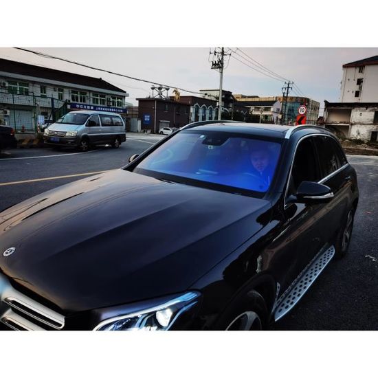 6m à 50cm Film Solaire Teinté 50% VLT Auto Noir Clair Pellicule Vitres - Foto 3