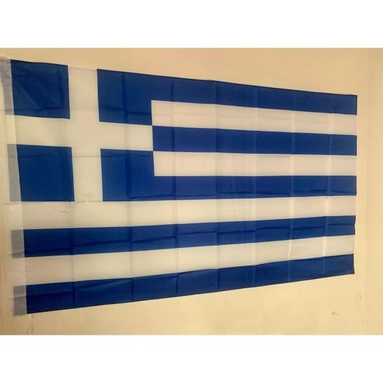 Drapeau Grece Grec 145 Cm X 90 Cm Cdiscount Maison