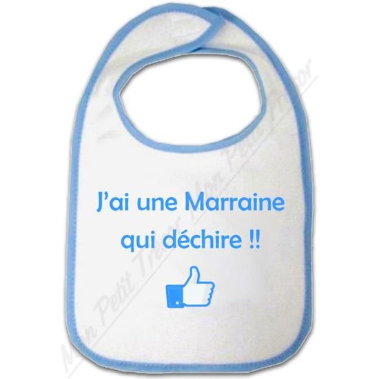 Bavoir Bebe Garcon J Ai Une Marraine Qui Dechire Cdiscount Puericulture Eveil Bebe