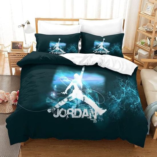 Ensemble de housse de couette Michael Jordan Ensemble de literie Housse de couette Sports Basketball 135x200cm 112 Cdiscount Maison