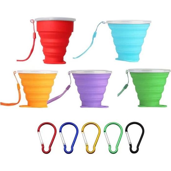 Tasse De Voyage Pliante Vintage - Gobet De Poche Original URSS, Années 80, Motif Fleuri