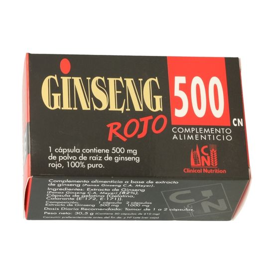 Nutrisport Clinical Ginseng Rojo 500 CN 50 caps Cdiscount Santé