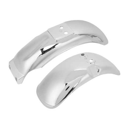 Garde-boue Arrière Chromé Pour Moto – Compatible FLSTF Softail Fatboy 2007-2016, Plastique Résistant, Finition Argent