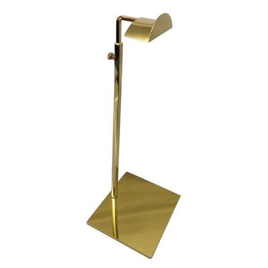 Présentoir Sac à Main Métal Réglable En Hauteur 36-60cm - Support Élégant Argent à Un Seul Côté