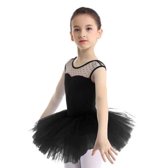 Justaucorps Danse Ballet Fille Avec Tutu - Léotard Manches Courtes Pour Cours, Spectacle, Gymnastique (Tailles 4 à 12 Ans) - 10