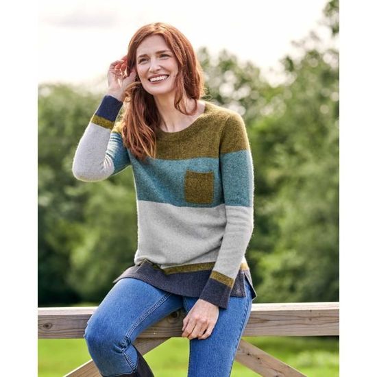 Pull color shop block femme