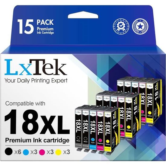 10 Cartouches D'Encre Compatibles Pour Epson XP30 / XP-30 – Lot Cyan