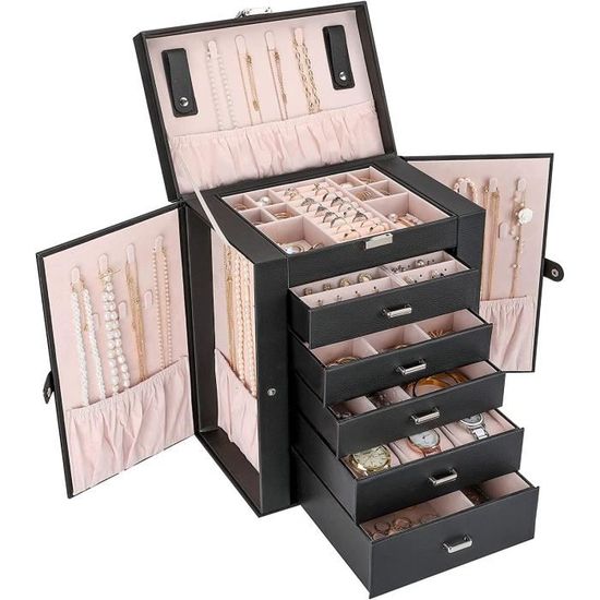 Procase Toploader Boîte à Cartes Antichoc Grande Capacité - Étui Cartes à Collectionner Noir