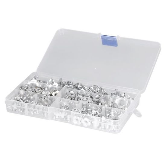 Lot De 4 Ecrous Indesserrable Acier, Diam.12 Mm Standers