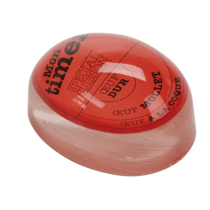 GIMEL Minuteur œuf à la coque rouge Cdiscount Maison
