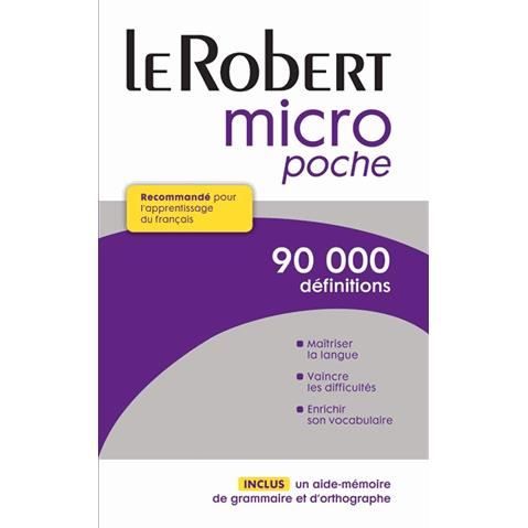 LeRobert micro. Dictionnaire de la langue française