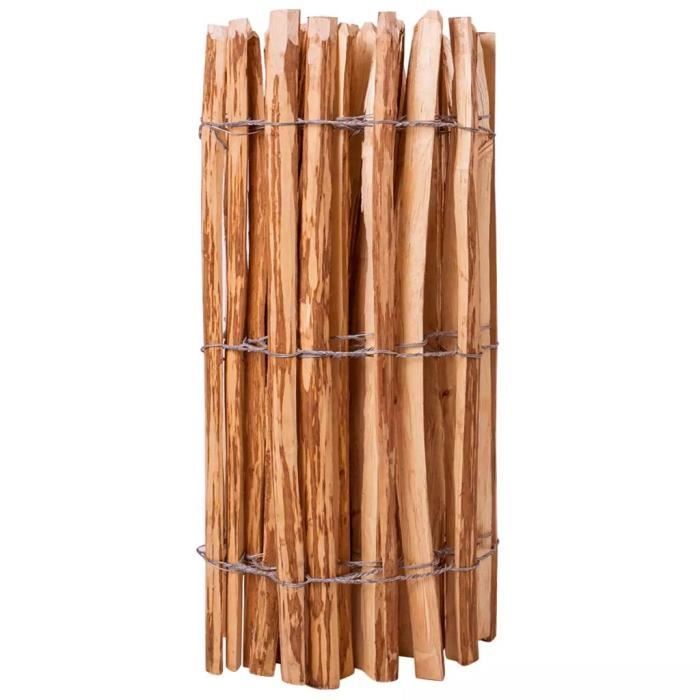 Moderne - Clôture à piquets -Clôture à treillis - Clôture jardin- Bois de noisetier 90 x 500 cm classique��3719