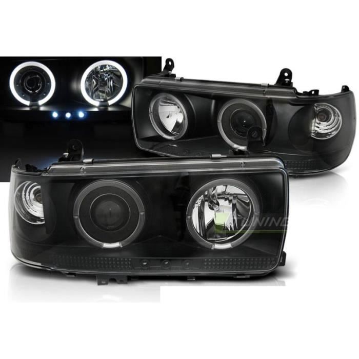 Paire de feux phares Toyota Land Cruiser FJ 80 90-97 noir-27361864