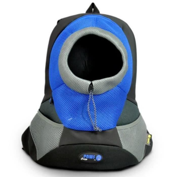 sac de chien transport sac pour chien Chat à Dos Réticulaire Sac Ventral 40x35x17cm bleu Ma13351