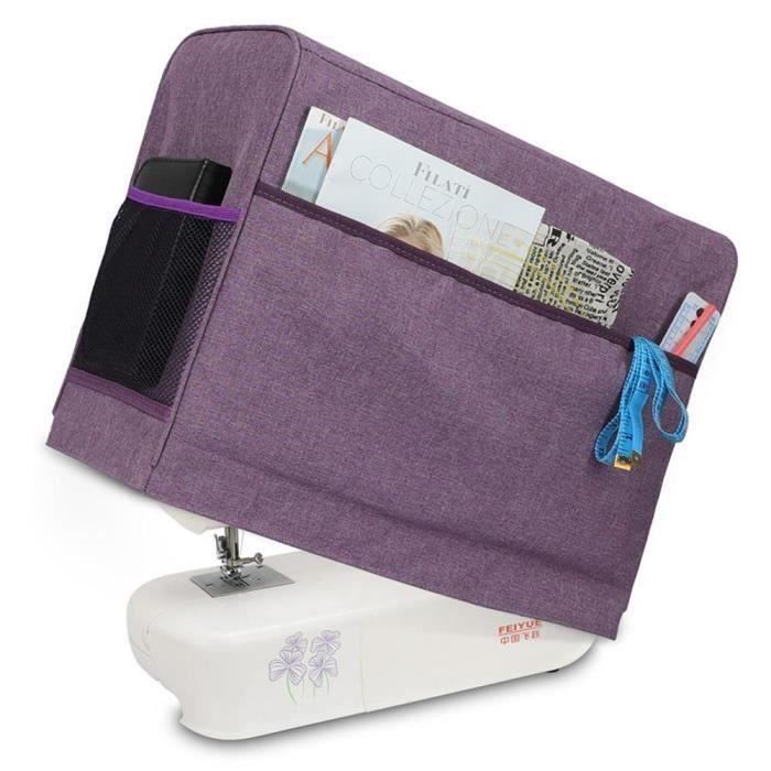 LEEGOAL Housse pour machine à coudre Antipoussière 43*33*19.5cm Violet