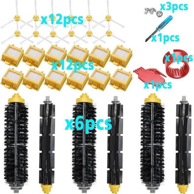 Kit de remplacement pour iRobot Roomba série 700 760 770 780, brosse de batteur Flexible, poils filtrants et brosse laté*AK5641