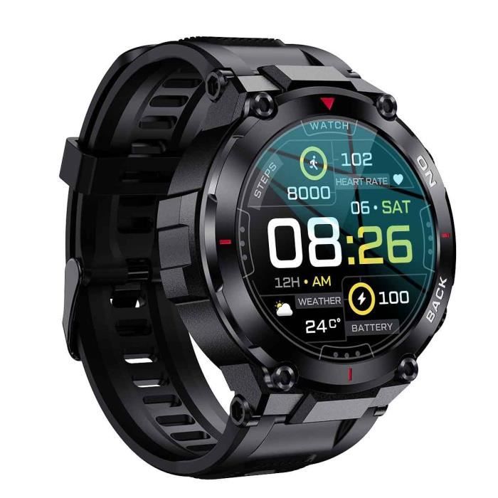 Montre connectée Smarty 2.0 PULL UP - SW059A 50 mm Noir