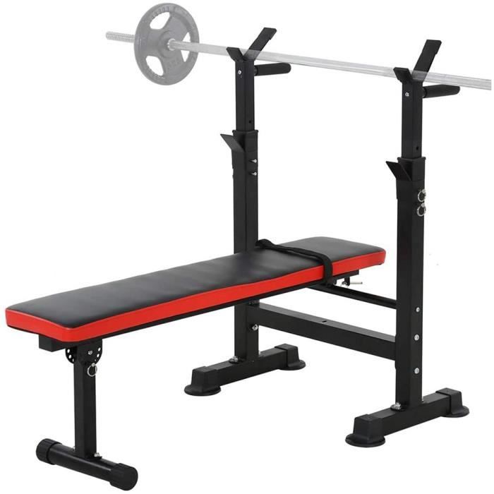 BANC DE MUSCULATION WSHA Banc de Musculation reacuteglable Banc dentraicircnement Pliant Support de Support dhaltegraveres de Re445