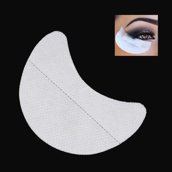 10pcs Autocollant de protection de fard à paupières en forme de demi-lune pour les yeux perfectionner votre maquillage BOH