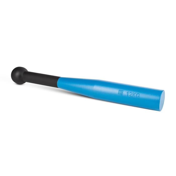 CAPITAL SPORTS Bludgeon Clubbell Massue de musculation métal bleu-noir 12kg