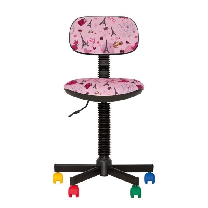BAMBO PARIS- CHAISE DE BUREAU POUR ENFANT. TISSU ROSE. CM-04 Rose
