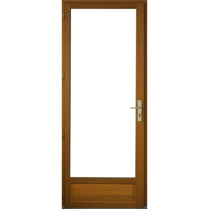 Porte Fenêtre 1 vantail en bois exotique Hauteur 215 X Largeur 80 TIRANT GAUCHE(cotes tableau)