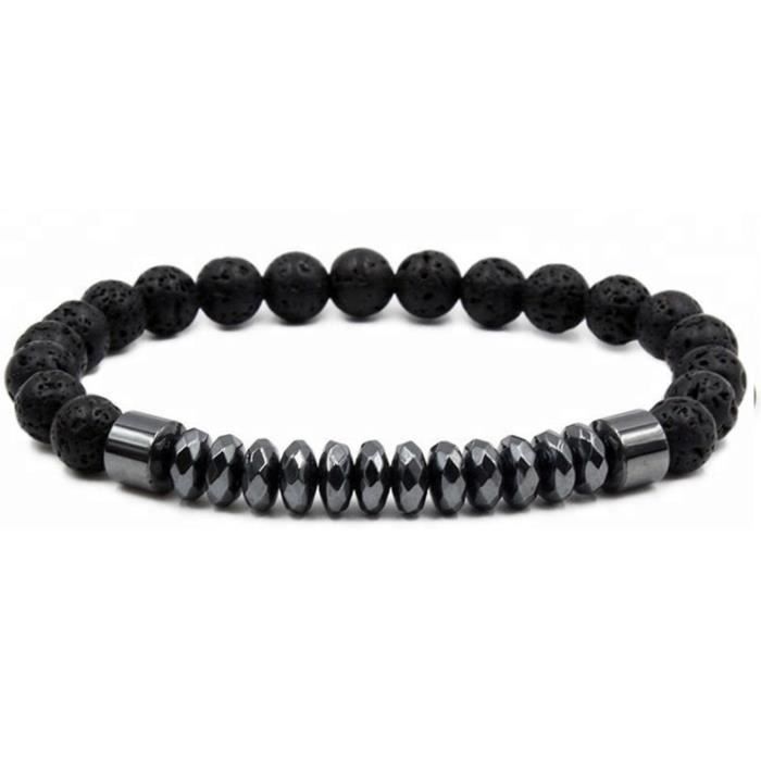 Bracelet Pierre Naturelle Bracelet Femme et Homme Bracelet Magnétique 8MM18-20CM Bracelet Pierres Précieuses Cadeau Femme Cadeau No