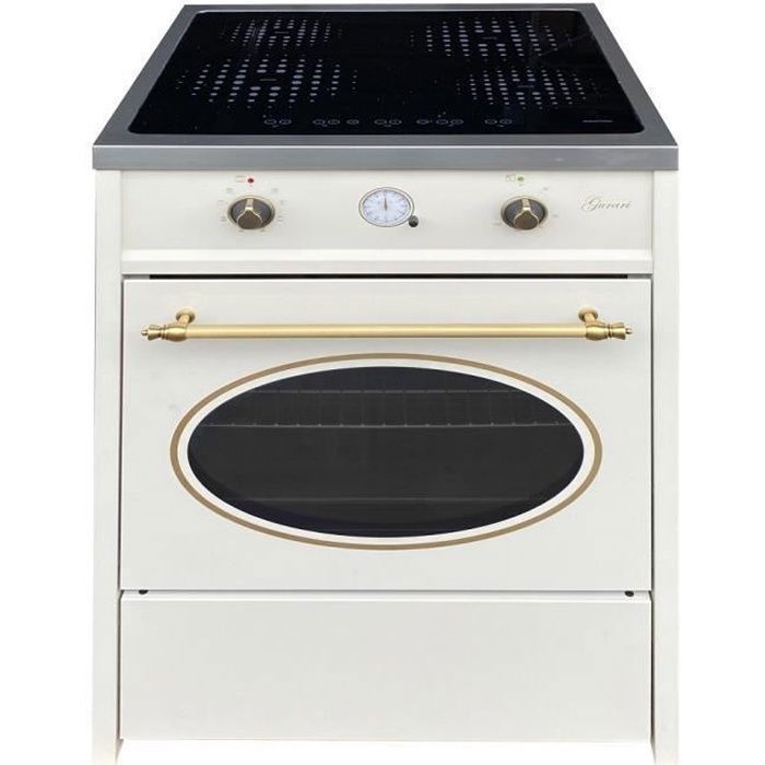 GURARI GCH E 612 Cr r Cuisinière à induction 60 cm, , Retro , Creme, Range Coocker