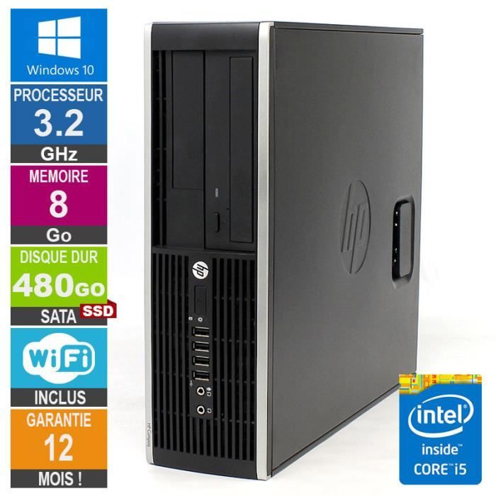 PC HP Pro 6300 SFF Core i5-3470 3.20GHz 8Go/480Go SSD Wifi W10