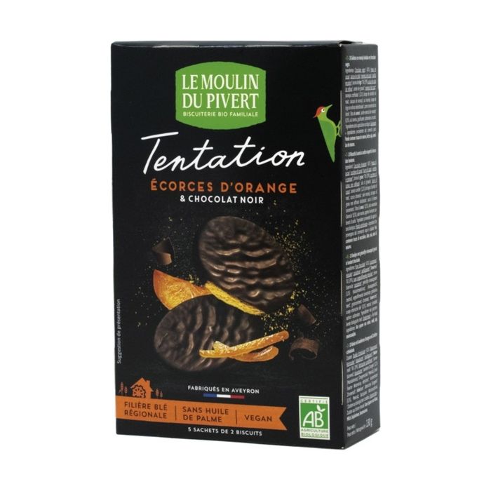 Chocolat noir*42% (pâte de cacao*, sucre de canne*, beurre de cacao*, poudre de vanille*), farine de blé T65*, sucre de canne non