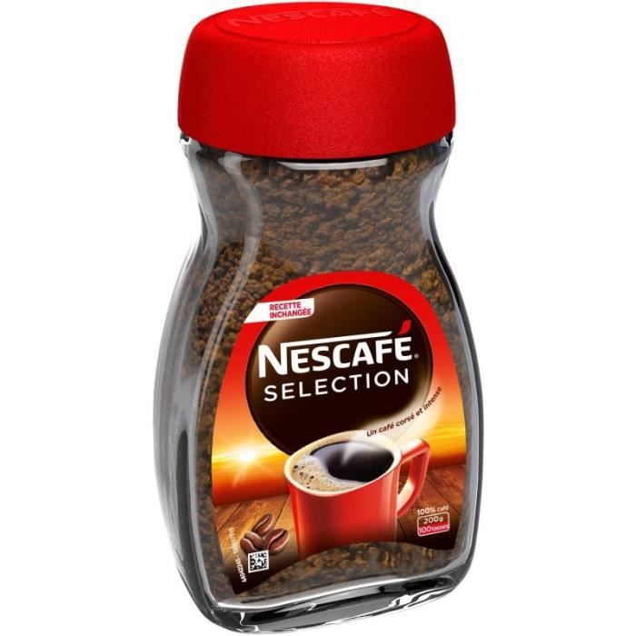 NESCAFE - Sélection Café Soluble Corsé Et Intense 200G - Lot De 3
